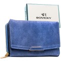 Średni portfel damski ze skóry ekologicznej  - Rovicky