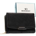 Średni portfel damski ze skóry ekologicznej - Rovicky