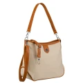 Praktyczna torebka damska z poliestru i skóry ekologicznej - Peterson