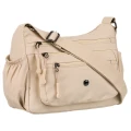 Miejska torebka damska w beżowym kolorze  - Peterson