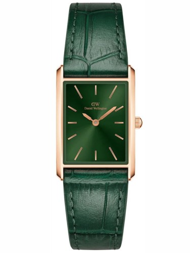 ZEGAREK DAMSKI DANIEL WELLINGTON Bound Crocodile Emerald Rose Gold 22mm DW00100694