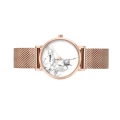 Zegarek damski CLUSE La Roche Petite Mesh Rose Gold/White Marble CL40107