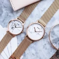 Zegarek damski CLUSE La Roche Petite Mesh Rose Gold/White Marble CL40107