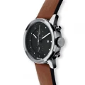 Zegarek HYPERGRAND MAVERICK Chrono Silver Black CLASSIC HONEY LEATHER CWC4SBHNY