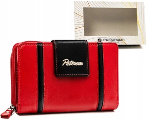Elegancki skórzany portfel damski  - Peterson