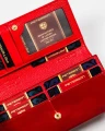 Skórzany portfel damski z systemem RFID - Peterson