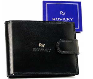 Portfel męski ze skóry naturalnej - Rovicky