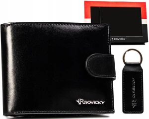 Zestaw:  portfel męski i brelok - Rovicky