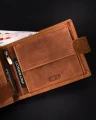 Portfel męski ze skóry naturalnej, RFID Protect - Peterson