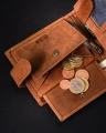 Portfel męski ze skóry naturalnej, RFID Protect - Peterson