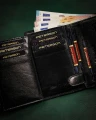 Duży, skórzany portfel męski bez zapięcia - Peterson