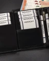 Skórzany, pionowy portfel męski - Rovicky