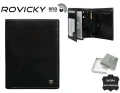 Portfel męski z licowej skóry naturalnej - Rovicky