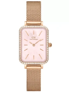 ZEGAREK DAMSKI DANIEL WELLINGTON Quadro Lumine Bezel Melrose Pink DW00100669