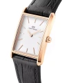 ZEGAREK DAMSKI DANIEL WELLINGTON Bound Black Crocodile Rose Gold 24mm DW00100698