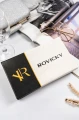 Czerwony portfel damski ze skóry ekologicznej  - Rovicky