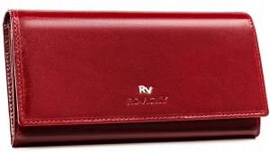 Duży, skórzany portfel damski na zatrzask  RFID - Rovicky